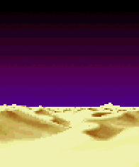 Desert at night